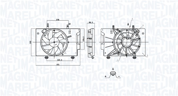 MAGNETI MARELLI 069422898010 Fan, engine cooling