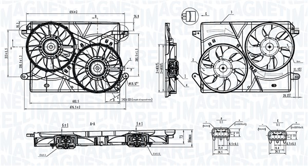 MAGNETI MARELLI 069422901010 Fan, engine cooling