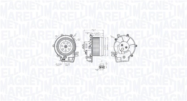 MAGNETI MARELLI 069412763010 Vnútorný ventilátor
