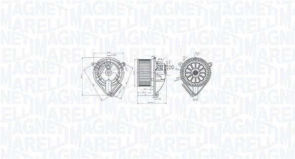MAGNETI MARELLI 069412764010 Vnútorný ventilátor