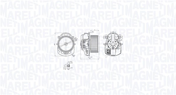 MAGNETI MARELLI 069412771010 Interior Blower for VW