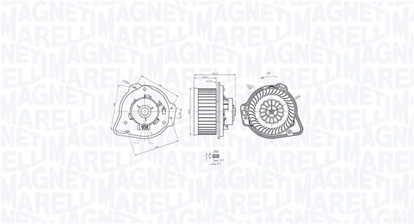 MAGNETI MARELLI 069412772010 Vnútorný ventilátor