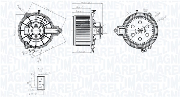 MAGNETI MARELLI 069412782010 Interior Blower for IVECO