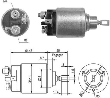 MAGNETI MARELLI 940113050012 Elettromagnete, Motore d'avviamento