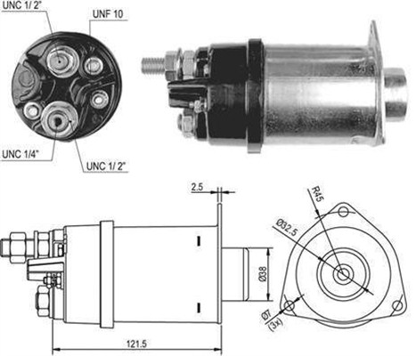 MAGNETI MARELLI 940113050035 Elettromagnete, Motore d'avviamento