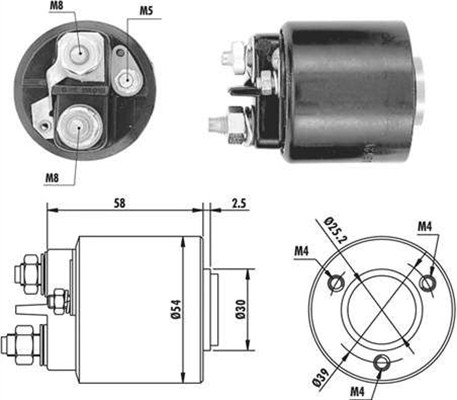 MAGNETI MARELLI 940113050059 Elettromagnete, Motore d'avviamento