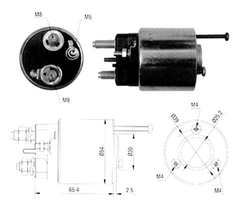 MAGNETI MARELLI 940113050065 Elettromagnete, Motore d'avviamento-Elettromagnete, Motore d'avviamento-Ricambi Euro