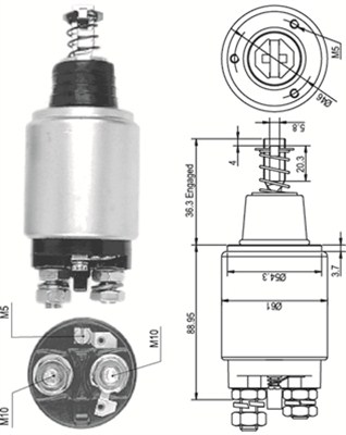 MAGNETI MARELLI 940113050101 Elettromagnete, Motore d'avviamento