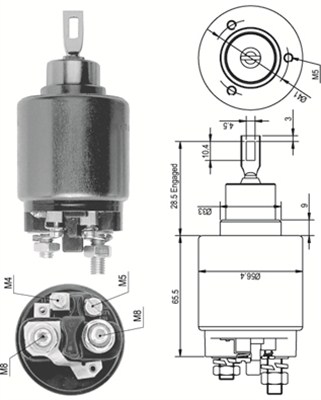 MAGNETI MARELLI 940113050124 Elettromagnete, Motore d'avviamento