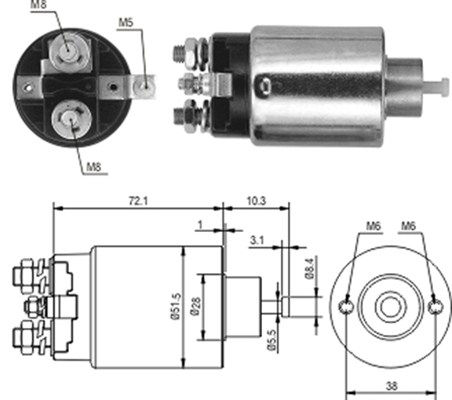 MAGNETI MARELLI 940113050224 Elettromagnete, Motore d'avviamento-Elettromagnete, Motore d'avviamento-Ricambi Euro