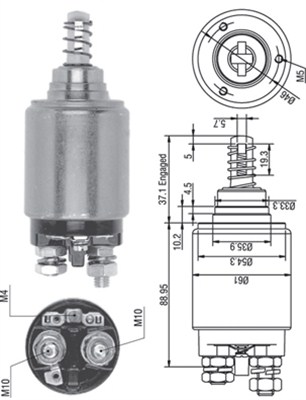 MAGNETI MARELLI 940113050262 Elettromagnete, Motore d'avviamento