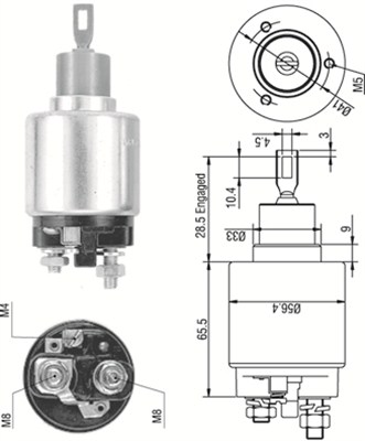 MAGNETI MARELLI 940113050274 Elettromagnete, Motore d'avviamento