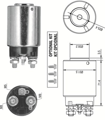 MAGNETI MARELLI 940113050317 Elettromagnete, Motore d'avviamento