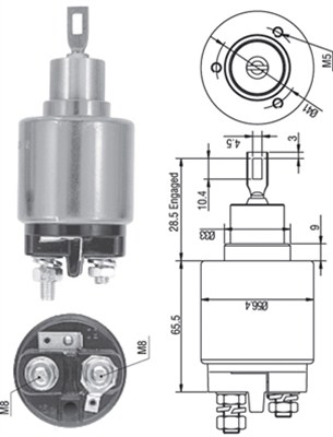 MAGNETI MARELLI 940113050322 Elettromagnete, Motore d'avviamento