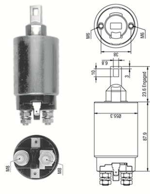 MAGNETI MARELLI 940113050330 Elettromagnete, Motore d'avviamento