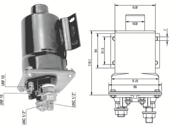 MAGNETI MARELLI 940113050341 Elettromagnete, Motore d'avviamento-Elettromagnete, Motore d'avviamento-Ricambi Euro