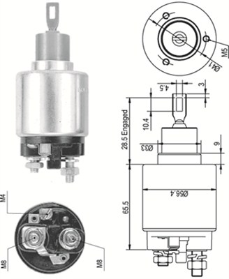 MAGNETI MARELLI 940113050342 Elettromagnete, Motore d'avviamento-Elettromagnete, Motore d'avviamento-Ricambi Euro