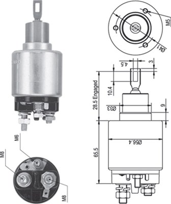 MAGNETI MARELLI 940113050344 Elettromagnete, Motore d'avviamento