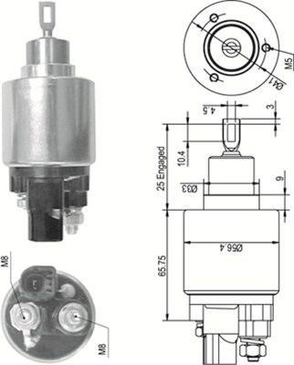 MAGNETI MARELLI 940113050349 Elettromagnete, Motore d'avviamento