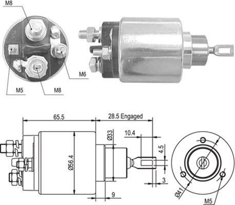 MAGNETI MARELLI 940113050363 Elettromagnete, Motore d'avviamento