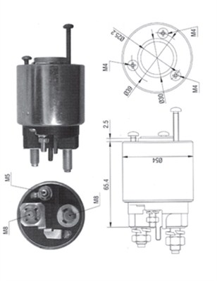 MAGNETI MARELLI 940113050373 Elettromagnete, Motore d'avviamento