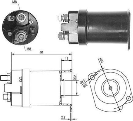 MAGNETI MARELLI 940113050377 Elettromagnete, Motore d'avviamento