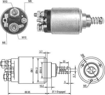 MAGNETI MARELLI 940113050389 Elettromagnete, Motore d'avviamento