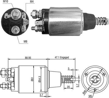 MAGNETI MARELLI 940113050390 Elettromagnete, Motore d'avviamento