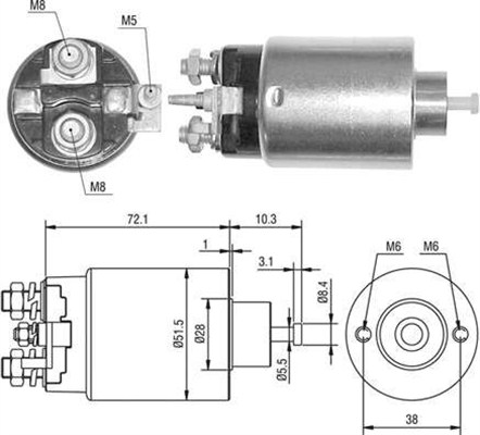 MAGNETI MARELLI 940113050396 Elettromagnete, Motore d'avviamento