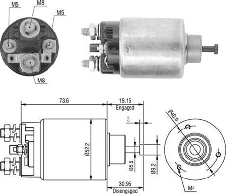 MAGNETI MARELLI 940113050412 Elettromagnete, Motore d'avviamento-Elettromagnete, Motore d'avviamento-Ricambi Euro