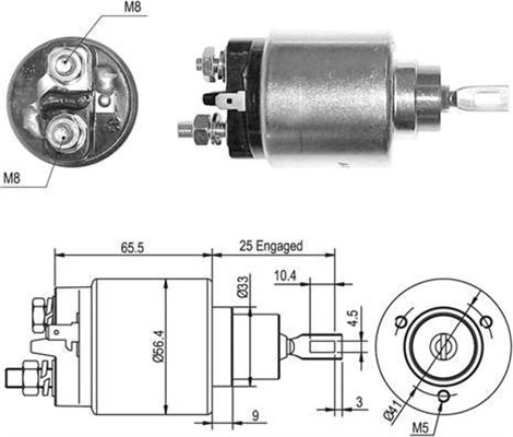 MAGNETI MARELLI 940113050448 Elettromagnete, Motore d'avviamento