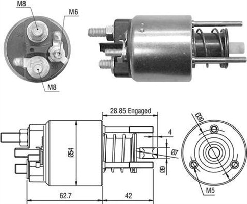 MAGNETI MARELLI 940113050453 Elettromagnete, Motore d'avviamento