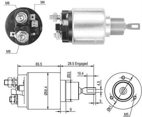 MAGNETI MARELLI 940113050461 Elettromagnete, Motore d'avviamento-Elettromagnete, Motore d'avviamento-Ricambi Euro