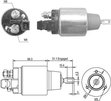 MAGNETI MARELLI 940113050468 Elettromagnete, Motore d'avviamento