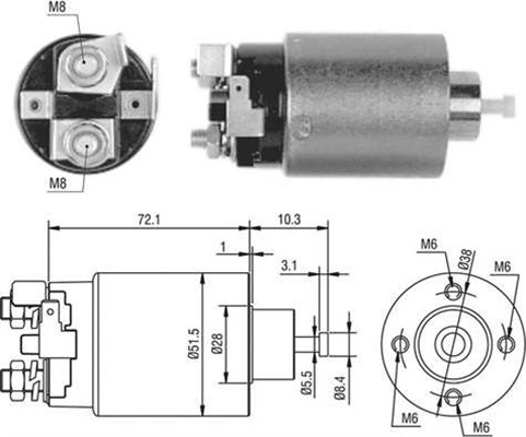 MAGNETI MARELLI 940113050476 Elettromagnete, Motore d'avviamento