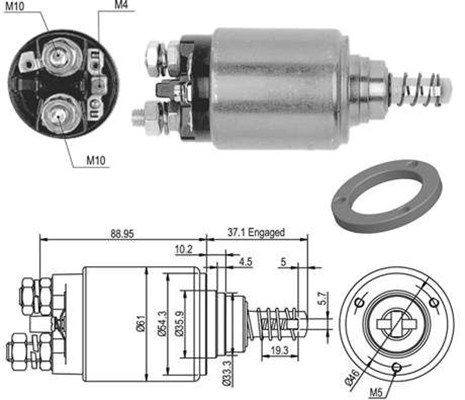 MAGNETI MARELLI 940113050478 Elettromagnete, Motore d'avviamento-Elettromagnete, Motore d'avviamento-Ricambi Euro