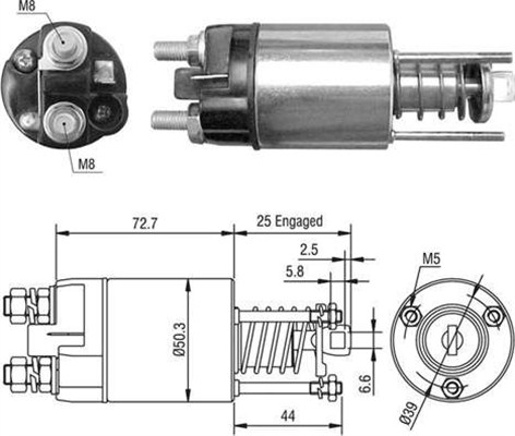 MAGNETI MARELLI 940113050528 Elettromagnete, Motore d'avviamento-Elettromagnete, Motore d'avviamento-Ricambi Euro