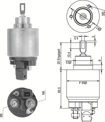 MAGNETI MARELLI 940113050538 Elettromagnete, Motore d'avviamento-Elettromagnete, Motore d'avviamento-Ricambi Euro