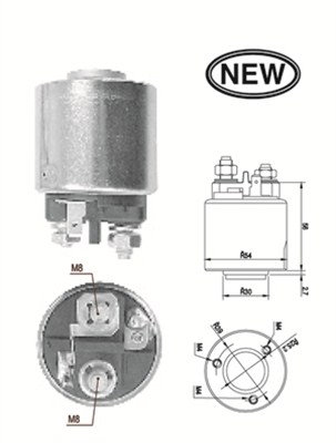 MAGNETI MARELLI 940113050540 Elettromagnete, Motore d'avviamento-Elettromagnete, Motore d'avviamento-Ricambi Euro