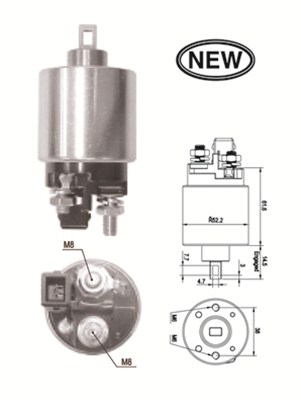 MAGNETI MARELLI 940113050550 Elettromagnete, Motore d'avviamento-Elettromagnete, Motore d'avviamento-Ricambi Euro