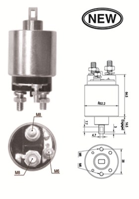 MAGNETI MARELLI 940113050551 Elettromagnete, Motore d'avviamento