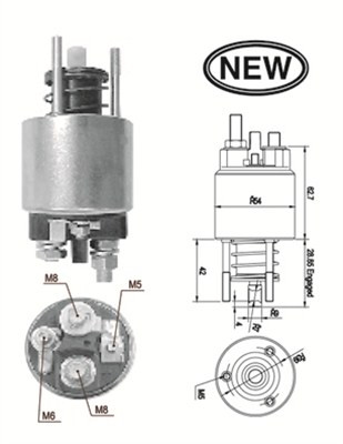 MAGNETI MARELLI 940113050556 Elettromagnete, Motore d'avviamento