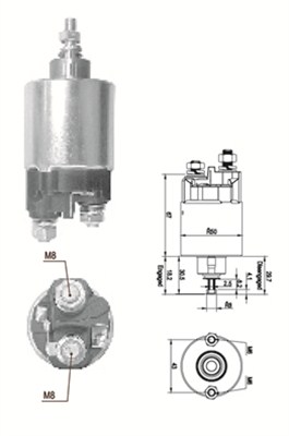 MAGNETI MARELLI 940113050568 Elettromagnete, Motore d'avviamento