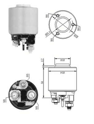 MAGNETI MARELLI 940113050571 Elettromagnete, Motore d'avviamento