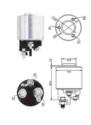 MAGNETI MARELLI 940113050572 Elettromagnete, Motore d'avviamento